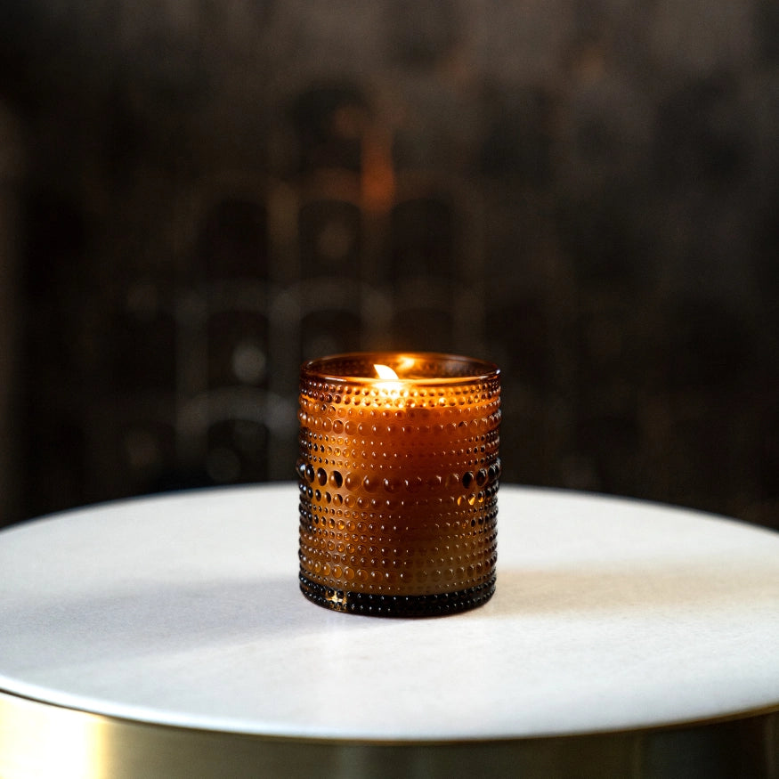 The align candle lit