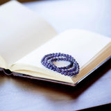 The Evoline Amethyst Calm & Clarity Bracelet, purple gemstone bracelet for calm and clarity, energy bracelet
