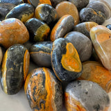The Evoline Bumblebee Jasper Empowered Transformation Tumbled Stone
