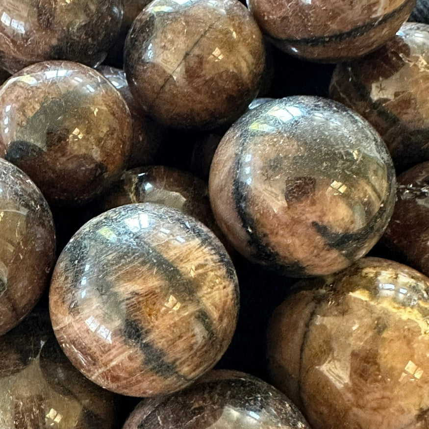 The Evoline Chiastolite Sacred Protection & Transition Polished Sphere.