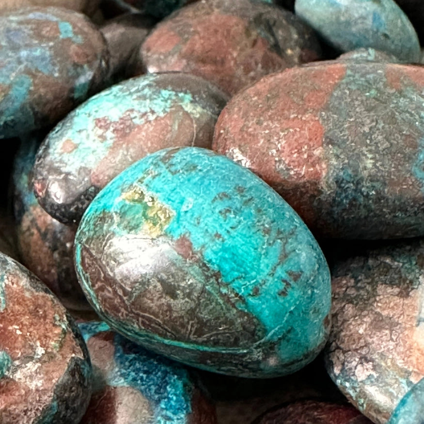 The Evoline F*ck Yes Frequency Stone Chrysocolla-Shattuckite-Azurite-Dioptase-Malachite-Cuprite-Hematie-Quartz