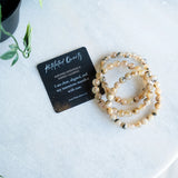 Rutilated Quartz Bracelets with Affirmation card from The Evoline