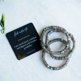 Labradorite Transformation cylinder bracelet from the Evoline collection