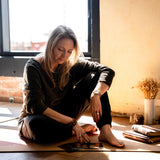 The Evoline Magnetic AF Ritual Cards for daily mediation, reflection and connection with Rebekah Hogan, owner and founder of The Evoline.