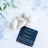 The Evoline Sunstone & Moonstone Divine Balance and Empowered Flow Tumbled Stones with affirmation card.