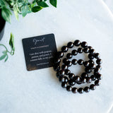 Garnet Vitality & Commitment Bracelet with Affirmation card from The Evoline